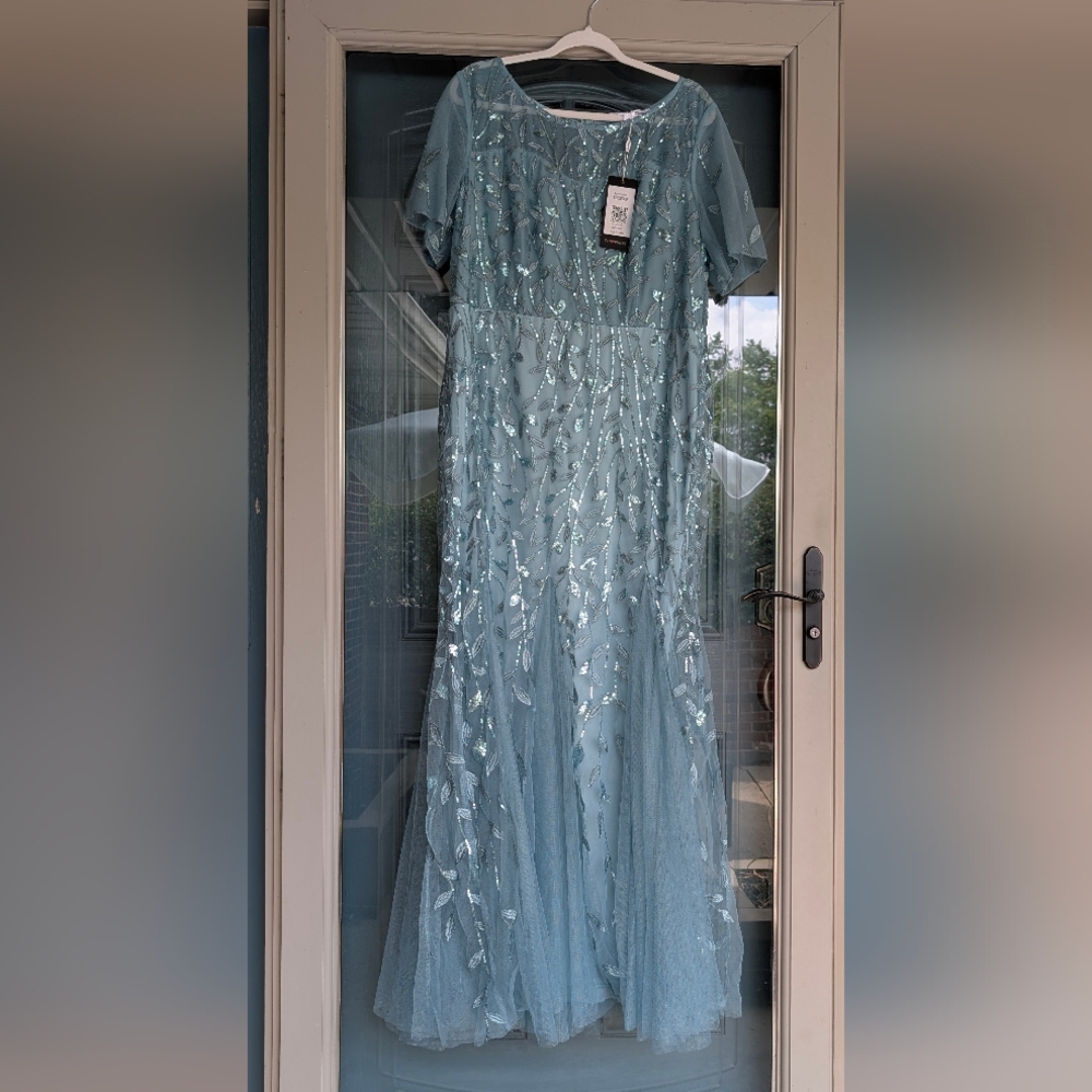 Ever Pretty Light Blue Sequin Dress